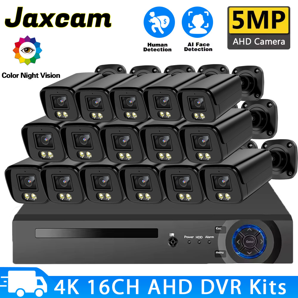 Home Security Camera System - 5MP 16PCS AHD Security Camera System