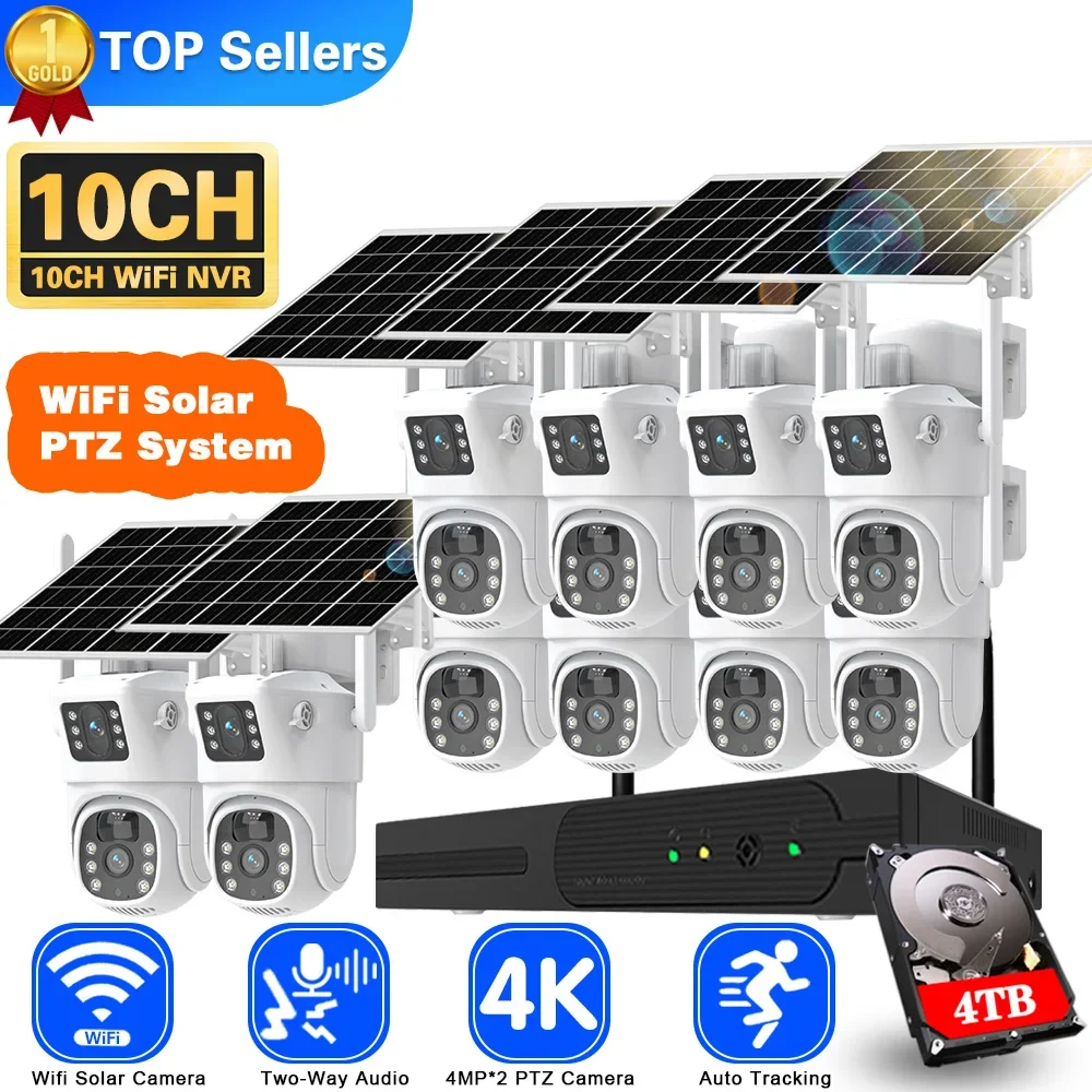 4K 8MP Dual Lens Wifi Solar CC - Home Security Kit incelemesi ve fiyatı
