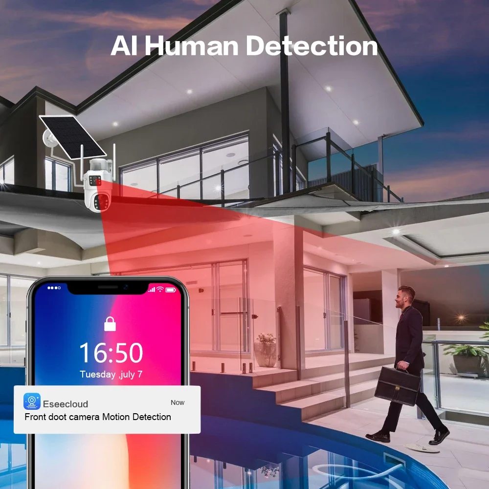 4K 8MP Dual Lens Wifi Solar CC - Home Security Kit incelemesi ve fiyatı