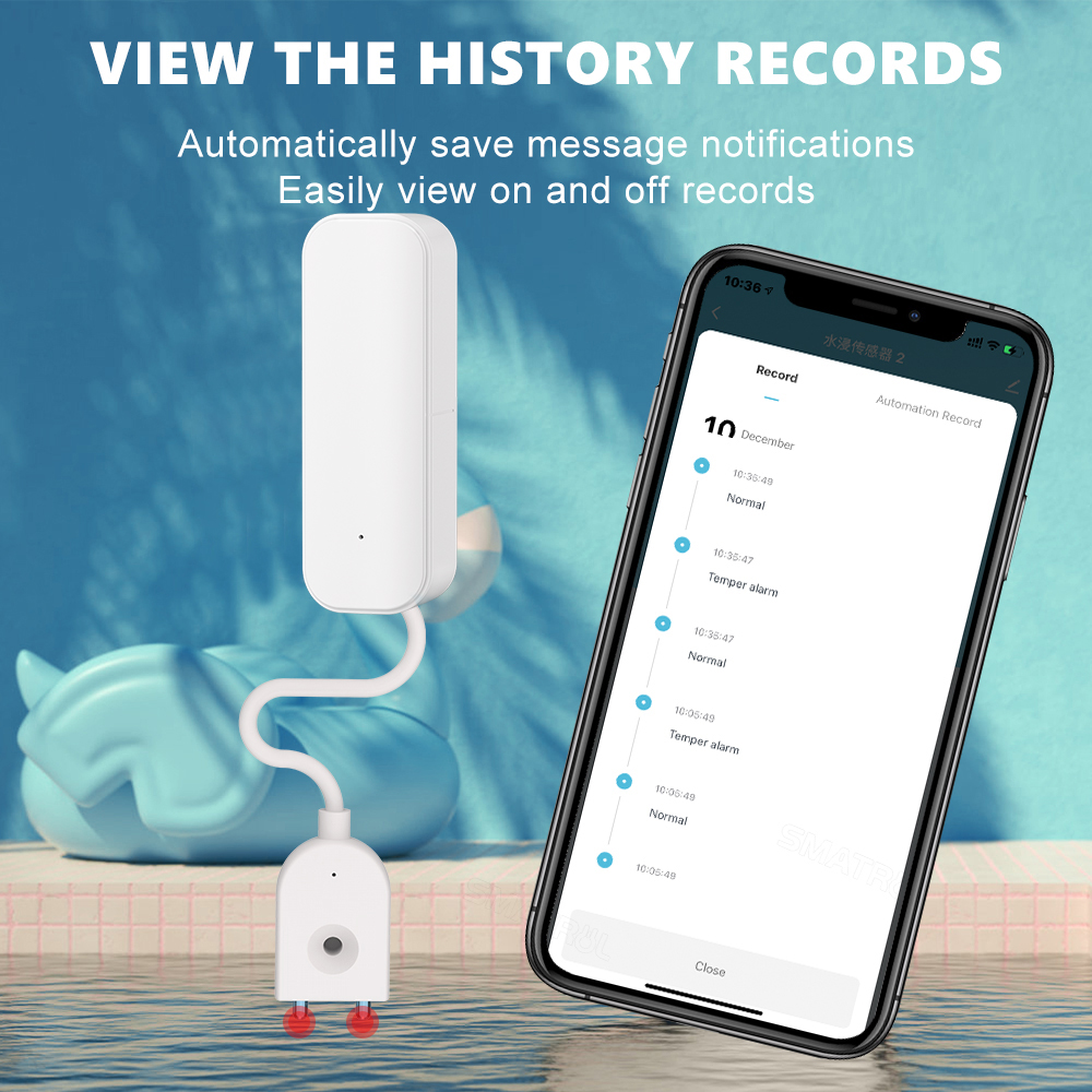 WiFi/Zigbee Water Sensor Tuya  - Home Security Monitor incelemesi ve fiyatı