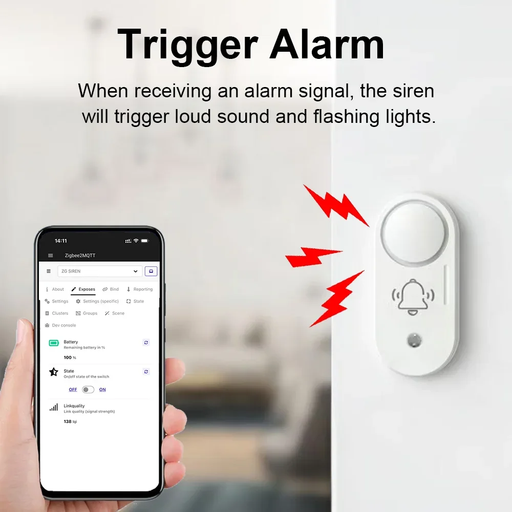 Haozee Zigbee 110dB Siren Alar - Home Security Options incelemesi ve fiyatı