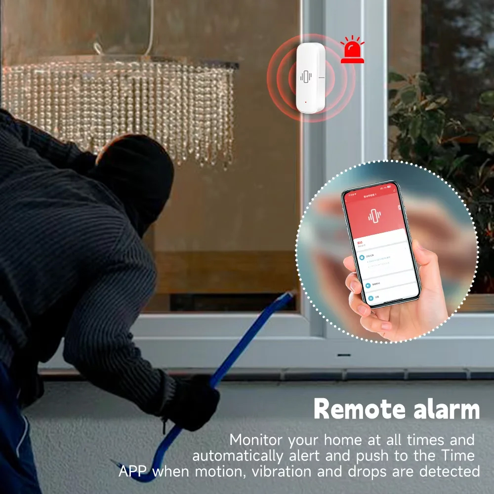 Smart ZigBee Vibration Sensor  - Home Security Monitor incelemesi ve fiyatı