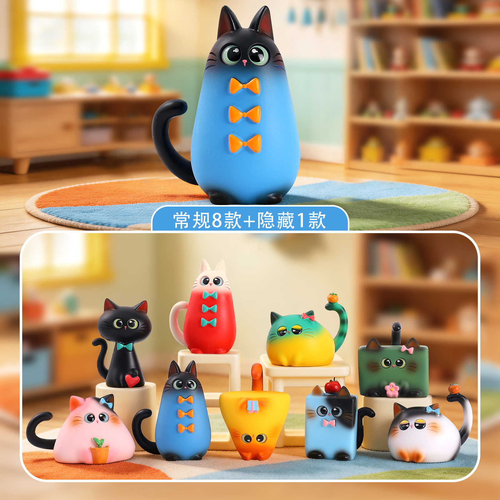 Blind Box Cat Figurine Resin C - Home Security Items incelemesi ve fiyatı