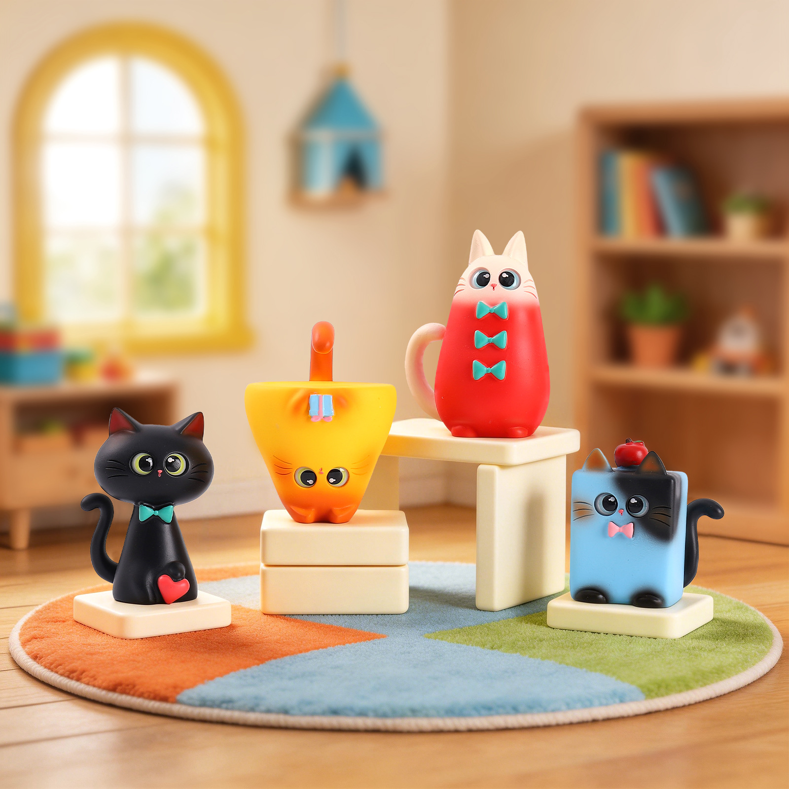 Blind Box Cat Figurine Resin C - Home Security Items incelemesi ve fiyatı