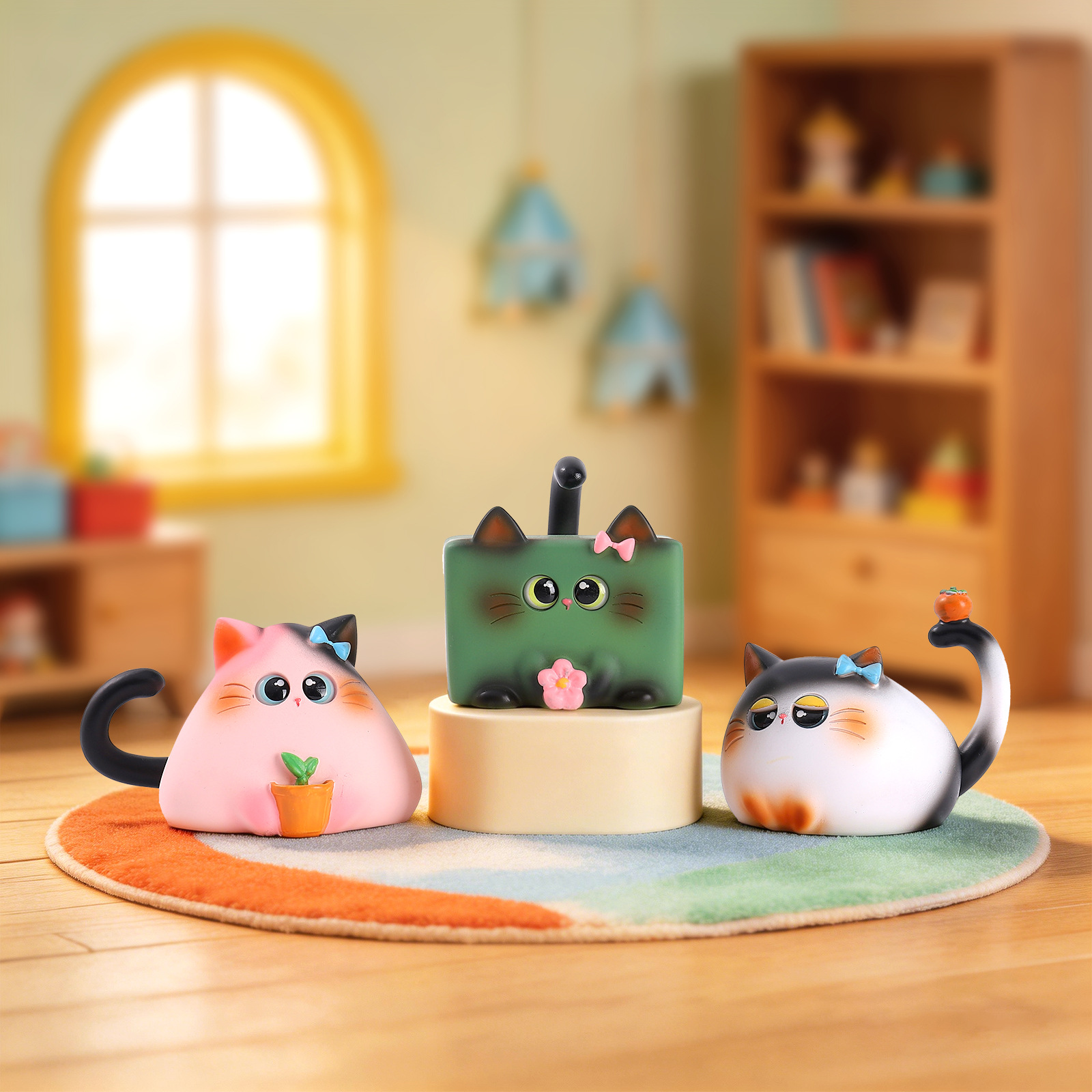 Blind Box Cat Figurine Resin C - Home Security Items incelemesi ve fiyatı