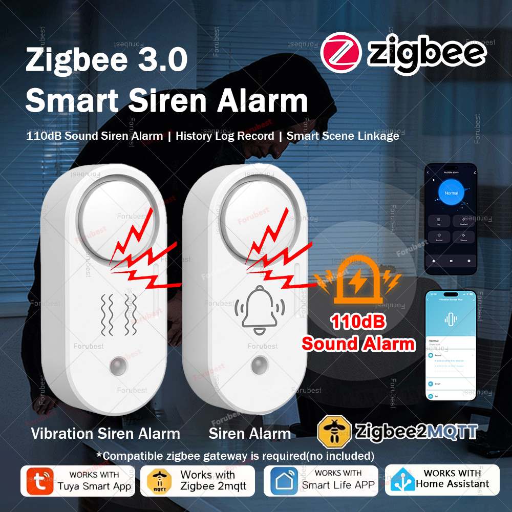 Zigbee Smart Siren Alarm/Vibra - Home Security Options incelemesi ve fiyatı