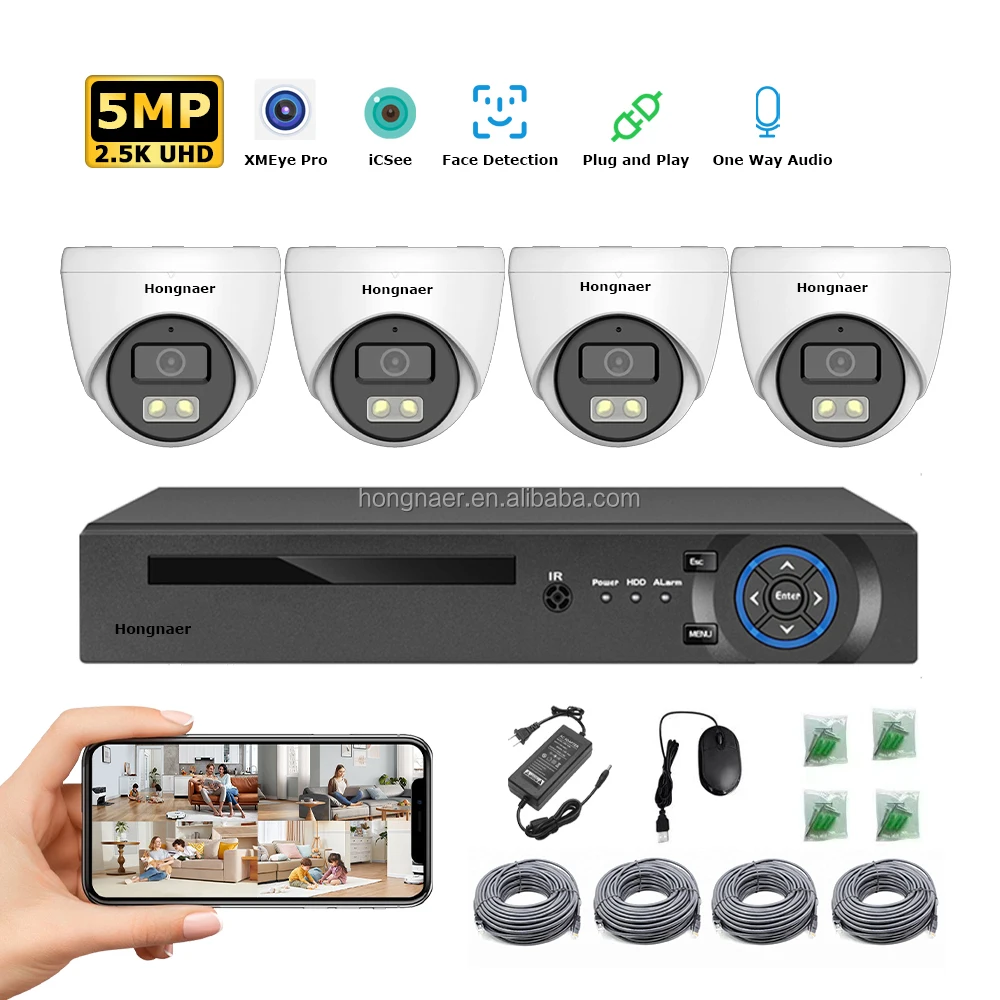 2026 Hongnaer 4MP 5MP 8MP 4CH  - Home Security Camera System incelemesi ve fiyatı
