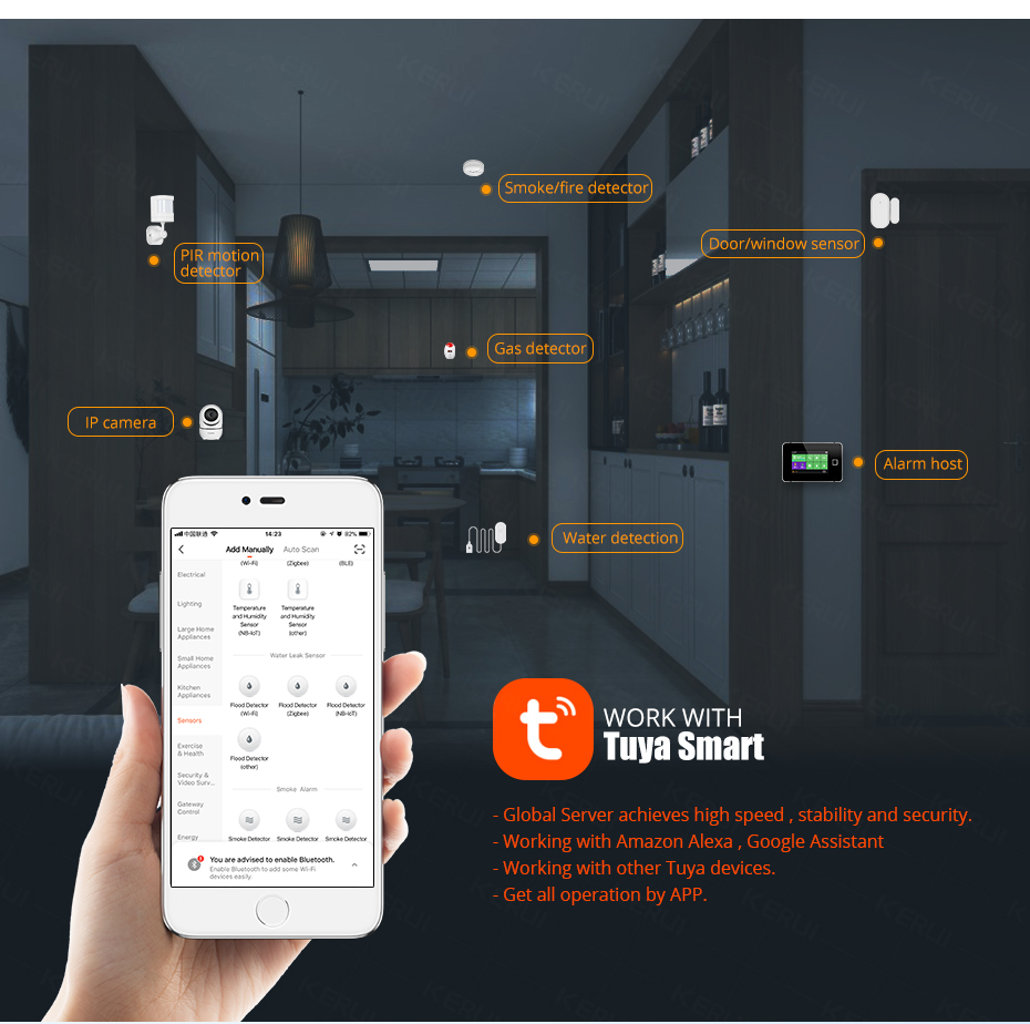 KERUI Smart  WiFi Water Sensor - Home Security Monitor incelemesi ve fiyatı