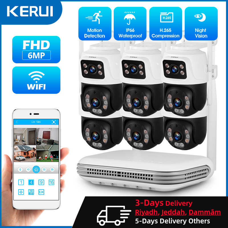 KERUI Waterproof 6MP HD Wirele - Home Security Camera System incelemesi ve fiyatı