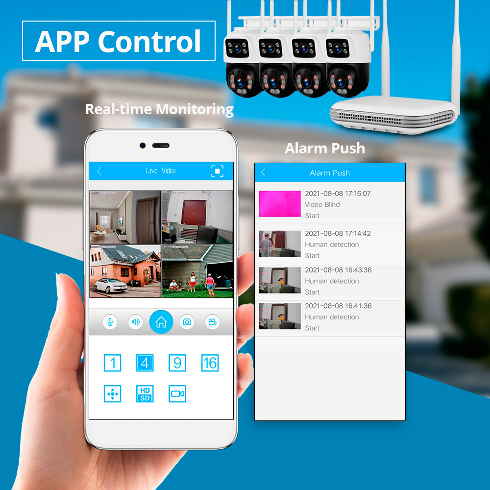 KERUI Waterproof 6MP HD Wirele - Home Security Camera System incelemesi ve fiyatı
