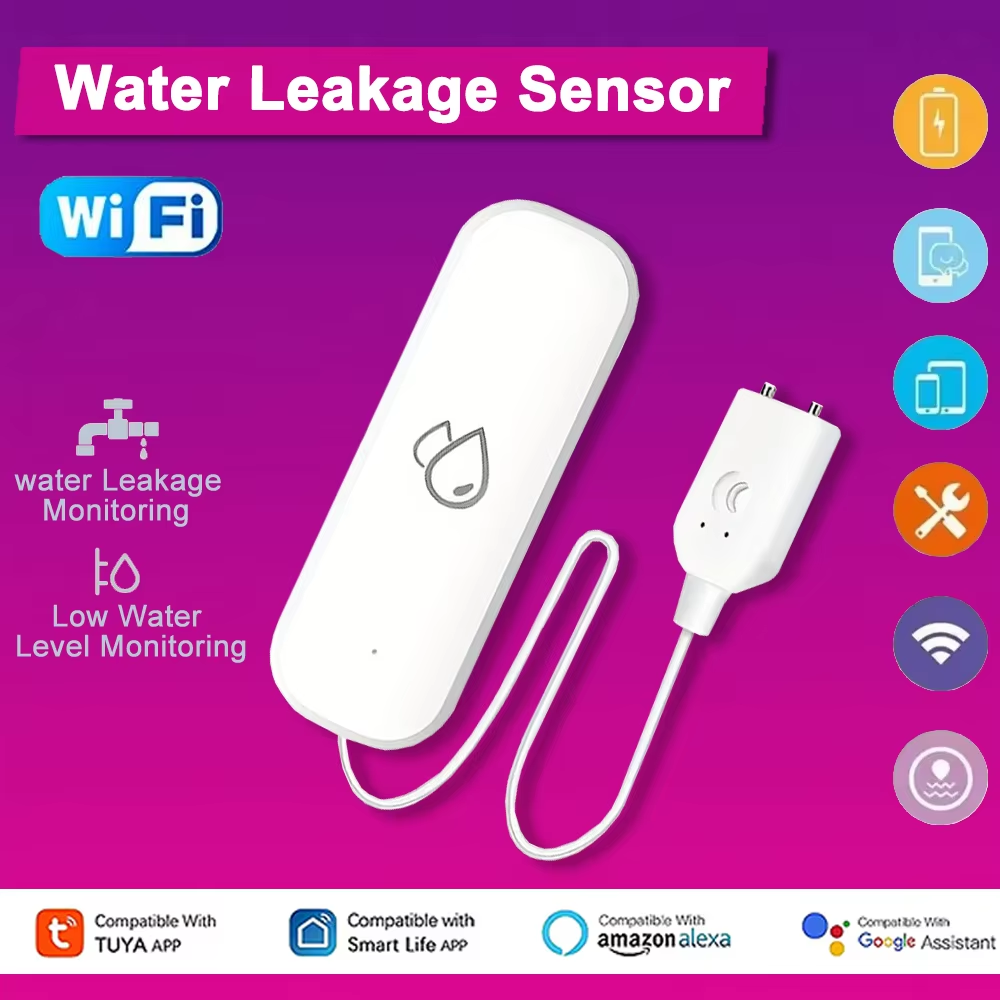 Tuya WiFi Water Leakage Alarm  - Home Security Monitor incelemesi ve fiyatı
