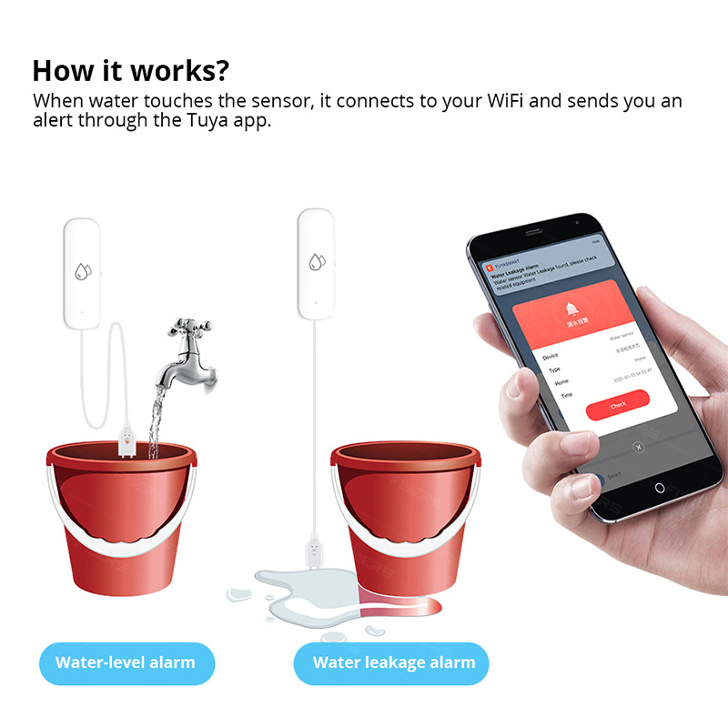 Tuya WiFi Water Leakage Alarm  - Home Security Monitor incelemesi ve fiyatı