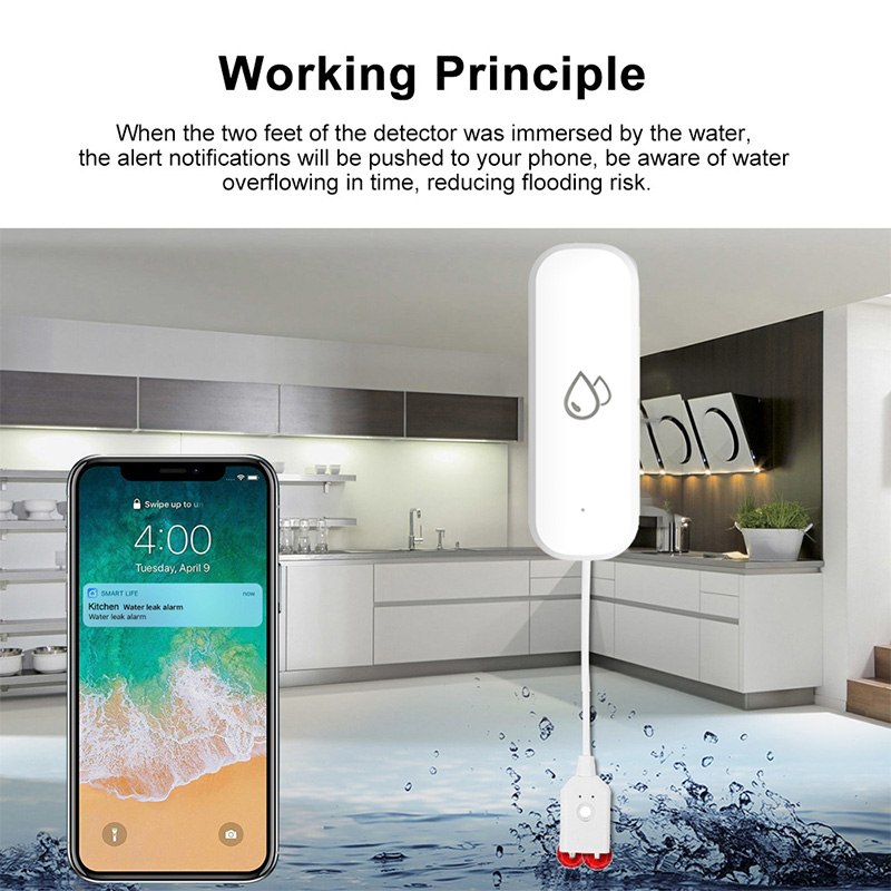 Tuya WiFi Water Leakage Alarm  - Home Security Monitor incelemesi ve fiyatı