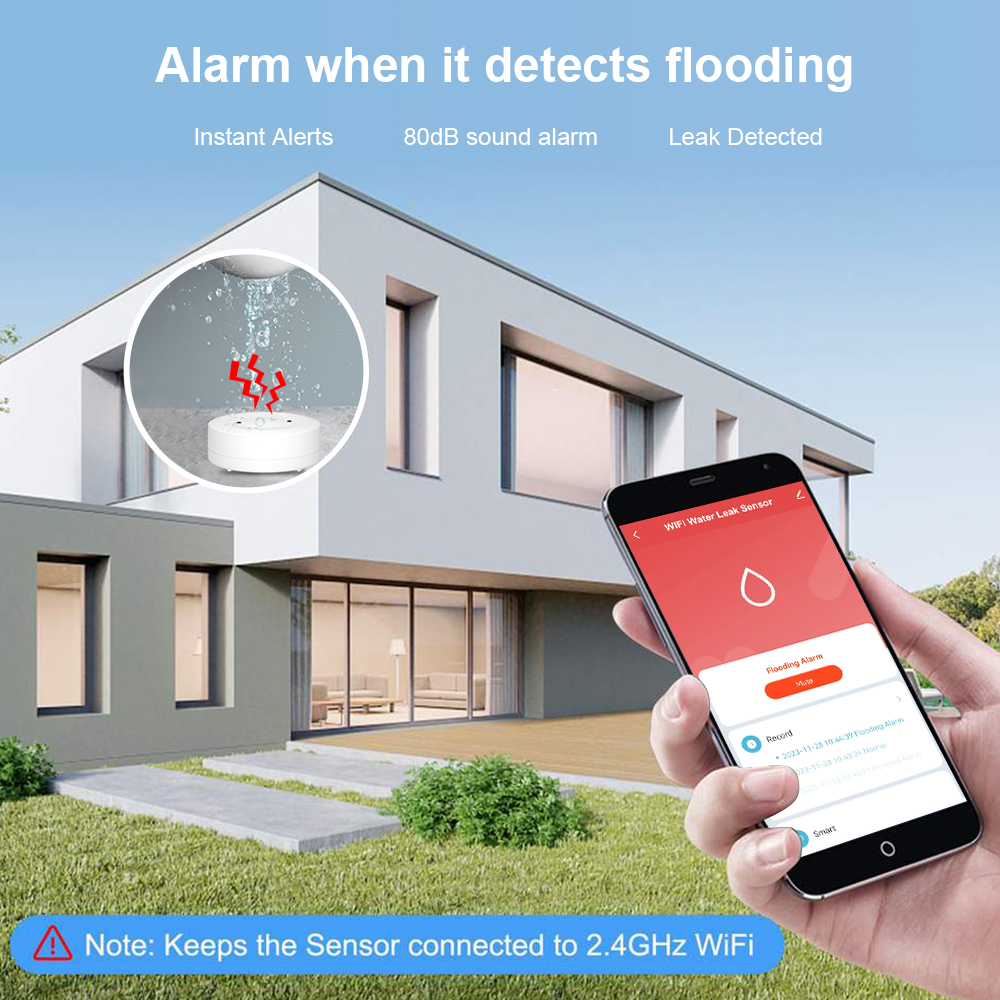ONENUO WiFi Tuya Water Leak Se - Home Security Monitor incelemesi ve fiyatı
