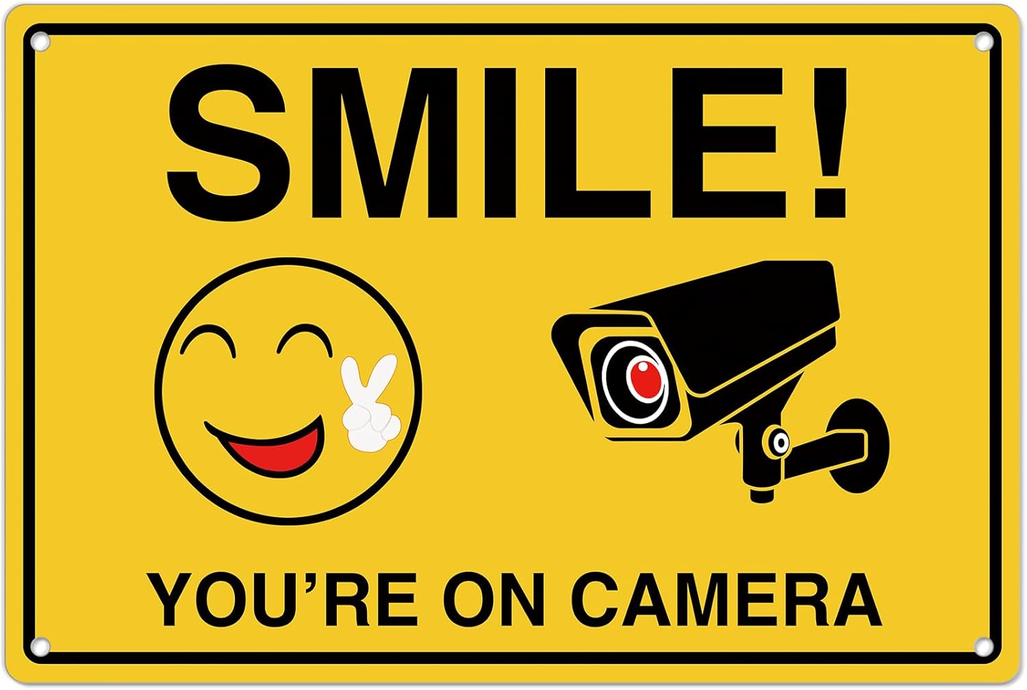 Smile Youre On Camera Signs ;  - Home Security Monitor incelemesi ve fiyatı