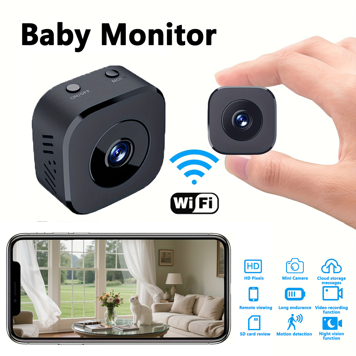 1080P HD Mini WiFi Camera Indo - Home Security Monitor incelemesi ve fiyatı