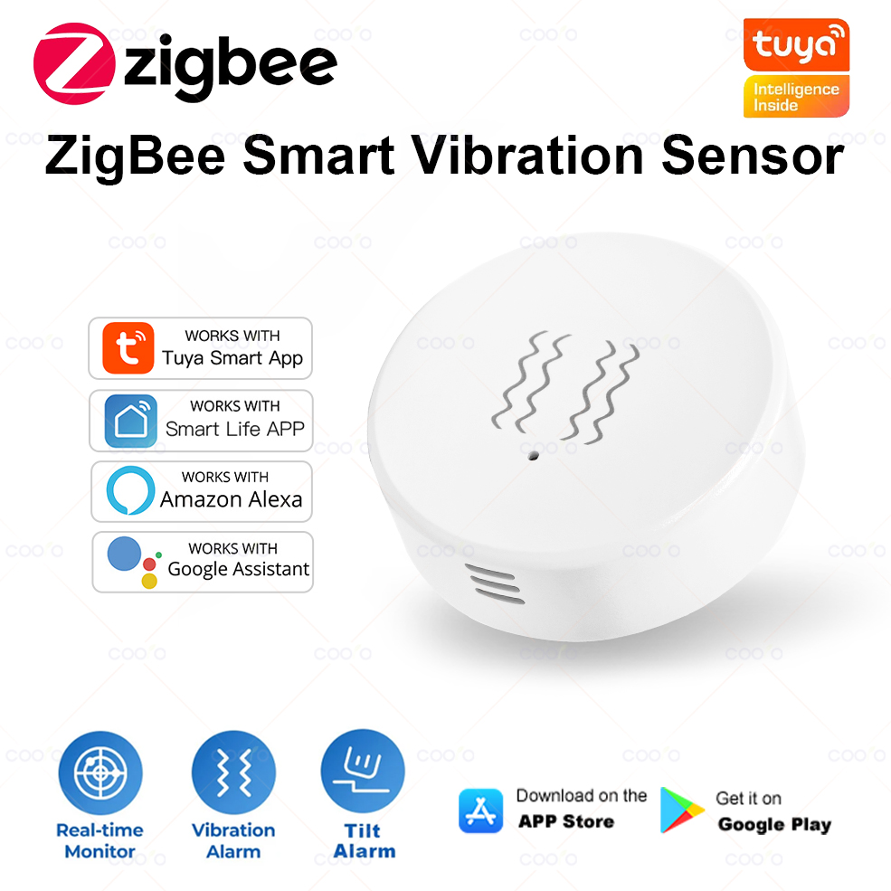 ZigBee Tuya Smart Vibration Se - Home Security Monitor incelemesi ve fiyatı