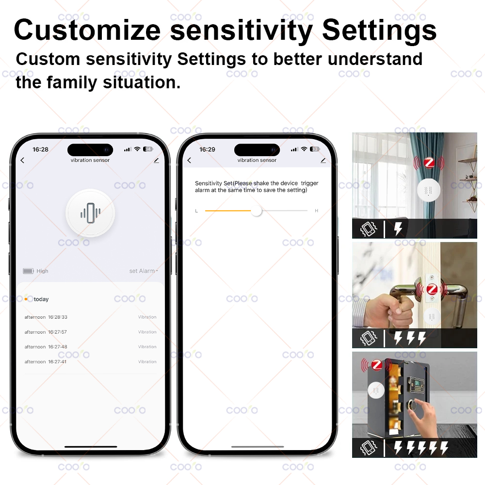 ZigBee Tuya Smart Vibration Se - Home Security Monitor incelemesi ve fiyatı