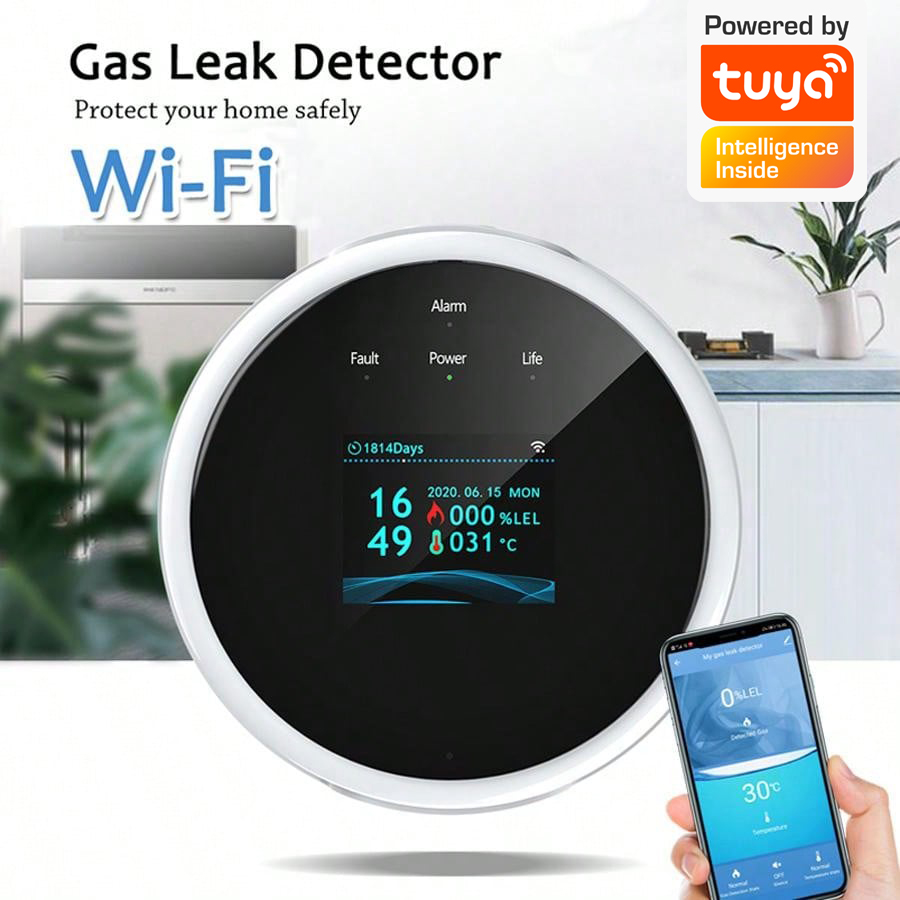 2.4G WiFi Gas Alarm Sensor Com - Home Security Monitor incelemesi ve fiyatı