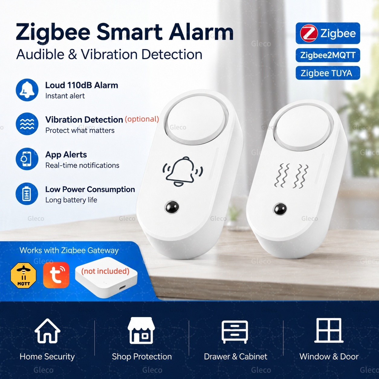 Zigbee Siren Alarm 110dB Vibra - Home Security Options incelemesi ve fiyatı