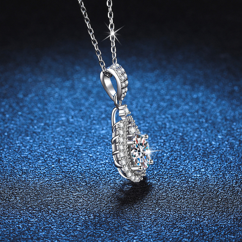 Moissanite Water Drop Pendant  - Home Security Companies incelemesi ve fiyatı
