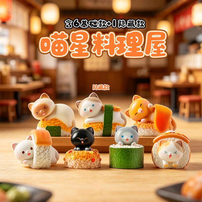 Sushi Cat Blind Box Cartoon Fi - Home Security Items incelemesi ve fiyatı