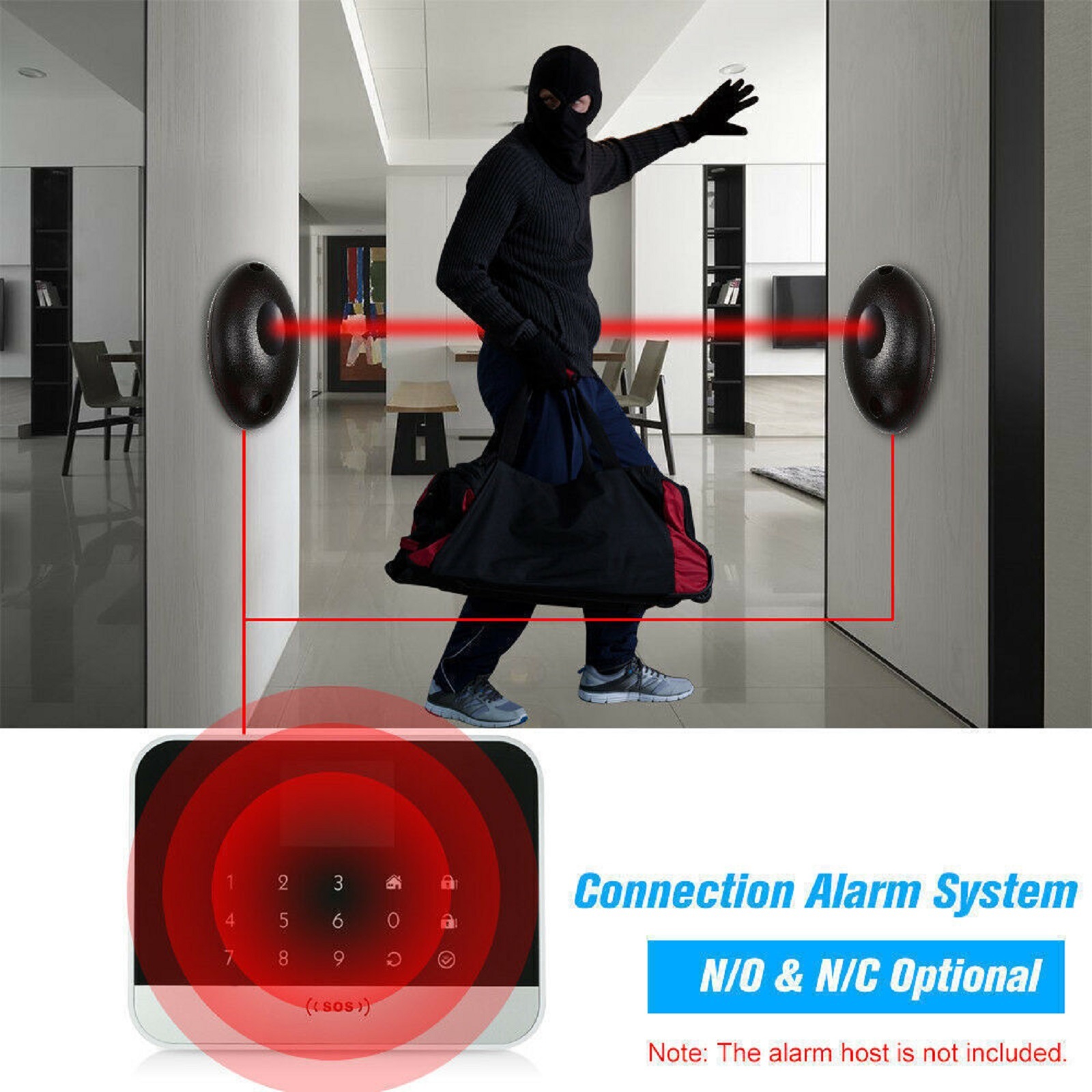20m Waterproof Active Photoele - Home Security Laser System incelemesi ve fiyatı