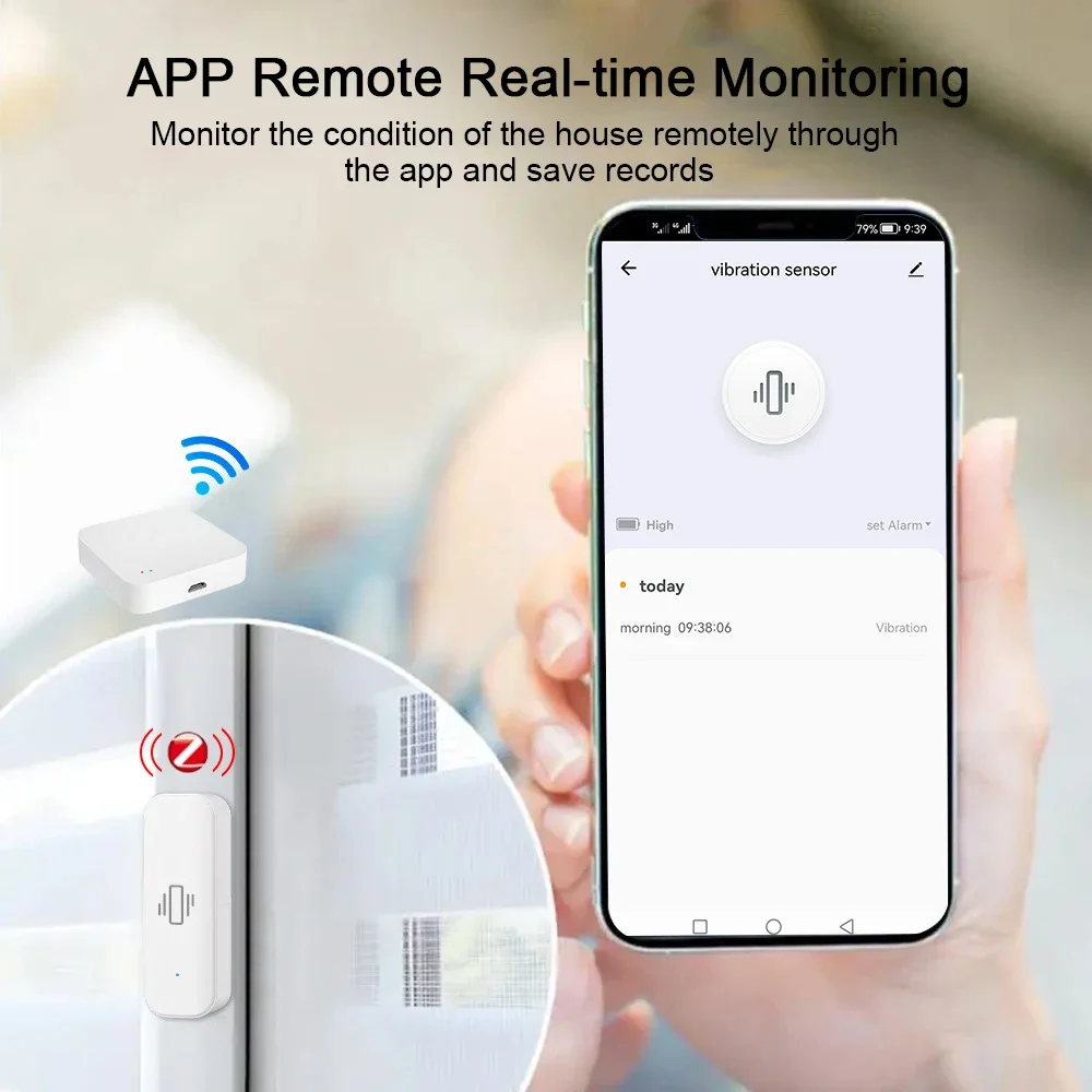 Tuya WiFi/Zigbee Smart Vibrati - Home Security Monitor incelemesi ve fiyatı
