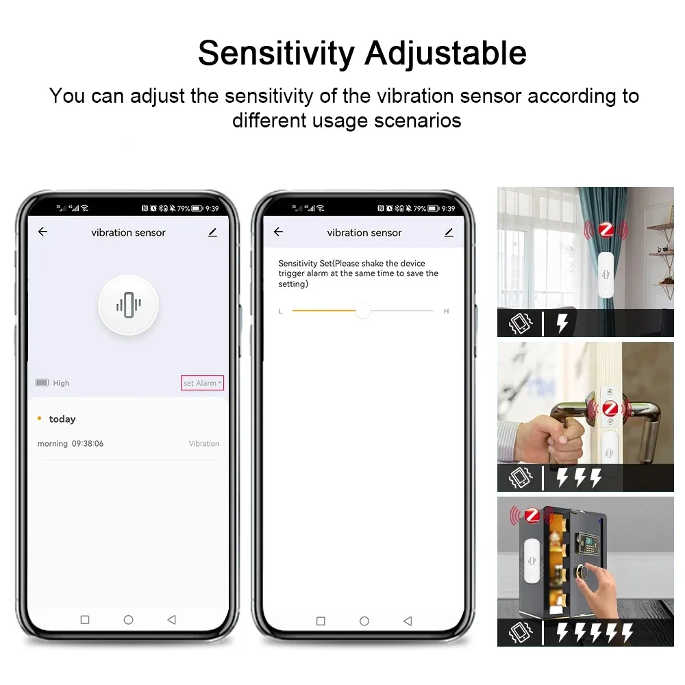 Tuya WiFi/Zigbee Smart Vibrati - Home Security Monitor incelemesi ve fiyatı