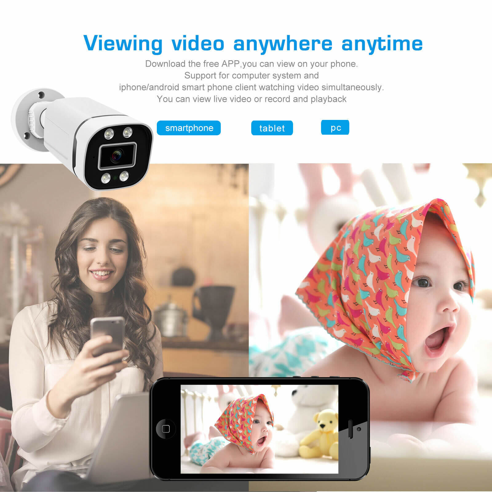 4CH 8CH AHD 2MP 5MP AHD Outdoo - Home Security Camera System incelemesi ve fiyatı