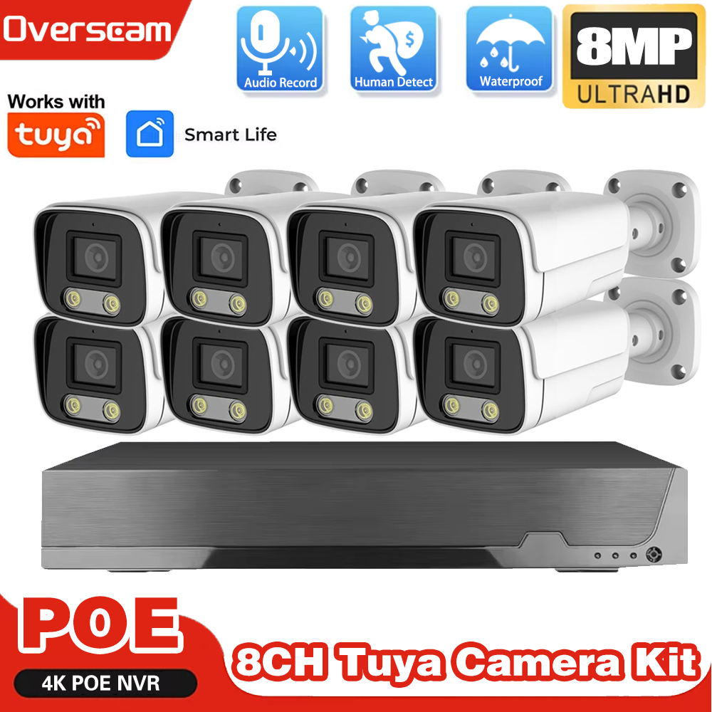 4K 8CH Tuya Smartlife Home POE - Home Security Camera System incelemesi ve fiyatı
